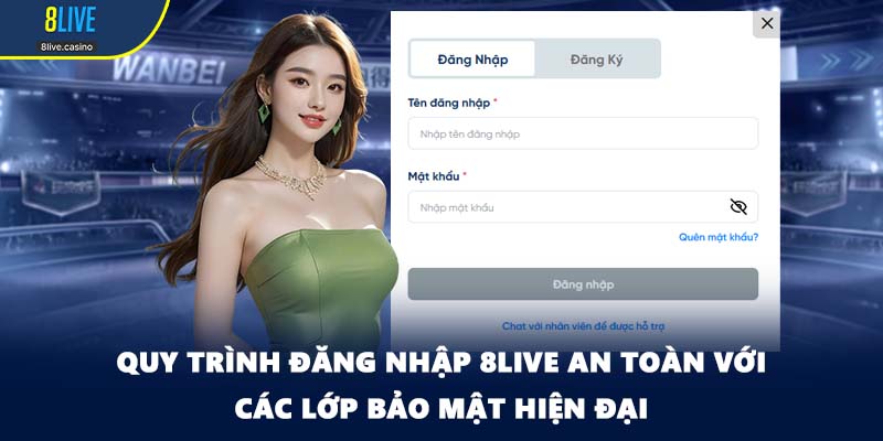 Quy trình đăng nhập 8LIVE an toàn với các lớp bảo mật hiện đại